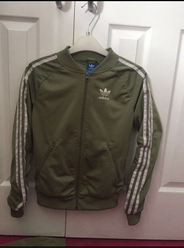 khaki adidas tracksuit